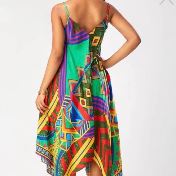 Size L Multicolor Summer Dress (BRAND NEW) - Picture 4 of 5